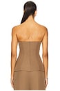 view 3 of 4 Lily Strapless Top in Brown