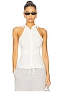 view 1 of 4 Evie Button Up Top in White