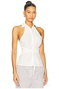 view 2 of 4 Evie Button Up Top in White