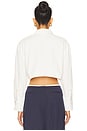 view 3 of 4 Tara Button Up Top in White