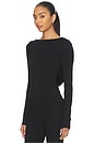 view 3 of 5 x Emma Leger Evelyn Drape Back Top in Black