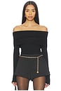 view 1 of 4 Velika Off Shoulder Top in Black