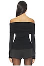 view 3 of 4 Velika Off Shoulder Top in Black