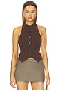 view 1 of 4 Gia Halter Top in Chocolate Brown