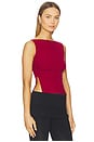view 1 of 4 Jessica Top in Dark Red