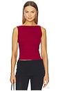 view 2 of 4 Jessica Top in Dark Red