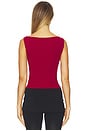 view 3 of 4 Jessica Top in Dark Red