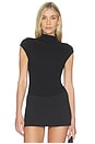 view 1 of 5 Annya Mock Neck Bodysuit in Black