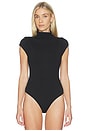 view 2 of 5 Annya Mock Neck Bodysuit in Black