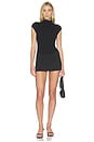 view 5 of 5 Annya Mock Neck Bodysuit in Black