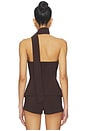 view 3 of 4 Courtney Top in Brown