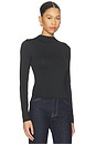 view 2 of 4 Calliope Mock Neck Top in Black