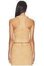 view 3 of 4 Bailey Faux Suede Vest in Light Beige