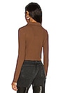 view 3 of 4 Andjela Button Down Top in Dark Brown