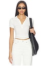 view 1 of 4 Terri Polo Top in White
