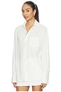 view 2 of 4 Greta Button Up Top in White