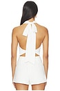 view 3 of 4 Calianna Halter Top in Ivory