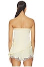 view 3 of 4 Marcella Strapless Top in Butter Yellow