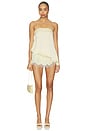 view 4 of 4 Marcella Strapless Top in Butter Yellow