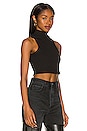 view 2 of 4 Shelby Mock Neck Top in Black