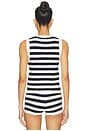 view 3 of 4 Eleanor Knit Top in Navy & White Stripe