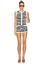 view 4 of 4 Eleanor Knit Top in Navy & White Stripe