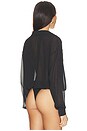 view 5 of 5 Gwynne Bodysuit in Black Chiffon