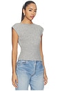 view 2 of 4 Medora Knit Top in Heather Grey