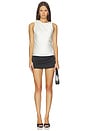 view 4 of 4 X Ivana Ramirez Laney Drape Top in Ivory
