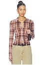 view 1 of 5 BODEN 탑 in Brown Plaid