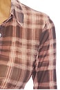view 6 of 5 BODEN 탑 in Brown Plaid
