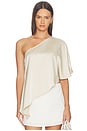 view 1 of 4 Odette Asymmetrical Top in Champagne