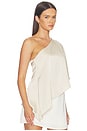 view 2 of 4 Odette Asymmetrical Top in Champagne