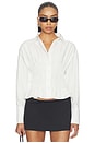 view 1 of 4 Tiffani Button Up Top in White