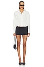 view 4 of 4 Tiffani Button Up Top in White