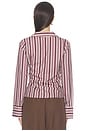 view 5 of 6 Top Charlotte in Brown Stripe
