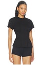 view 2 of 4 Kai Cinched Tee in Black