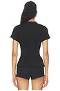 view 3 of 4 Kai Cinched Tee in Black