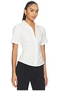 view 2 of 4 Maura Button Down Top in White
