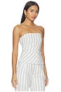 view 2 of 5 Rainey Top in Black & White Stripe
