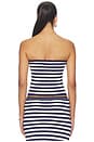 view 3 of 4 Jolene Strapless Top in Navy Stripe