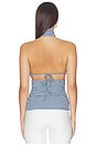 view 3 of 5 Sadie Halter Top in Navy Stripe