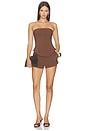 view 4 of 4 Harlem Strapless Top in Brown