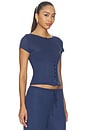 view 2 of 4 Romee Button Up Tee in Navy