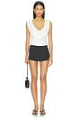 view 6 of 5 X Blake Evin Rian Drape Bodysuit in Ivory