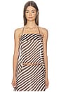 view 1 of 5 Jade Open Back Top in Black & Beige Stripe