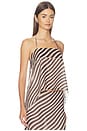 view 2 of 5 Jade Open Back Top in Black & Beige Stripe