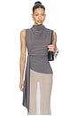 view 1 of 4 Marisol Drape Top in Slate
