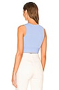 view 3 of 4 Mila V Neck Top in Powder Blue