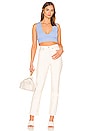 view 4 of 4 Mila V Neck Top in Powder Blue